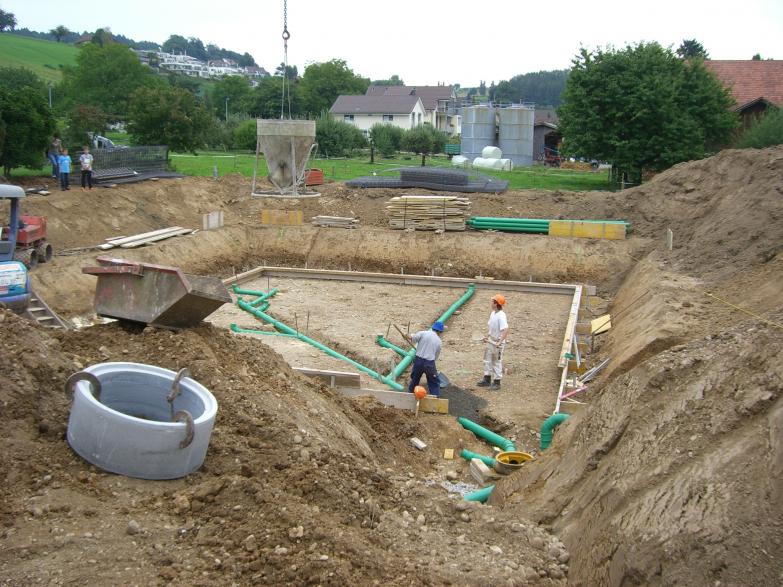 Kanalisatonsarbeiten, Magerbetonsohle 22.08.2008 003.jpg