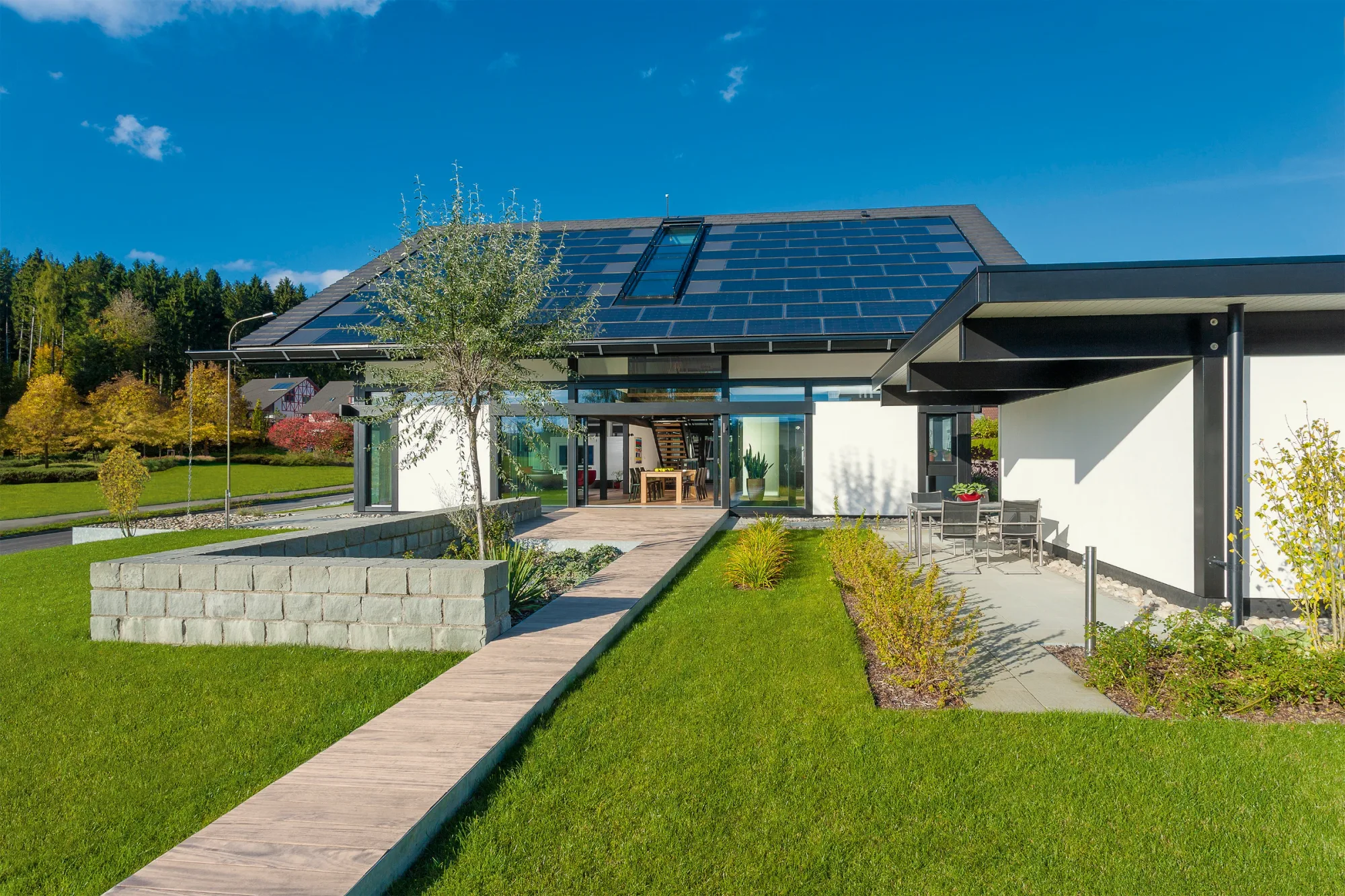HUF Haus Musterhaus Zürich – Traufseite