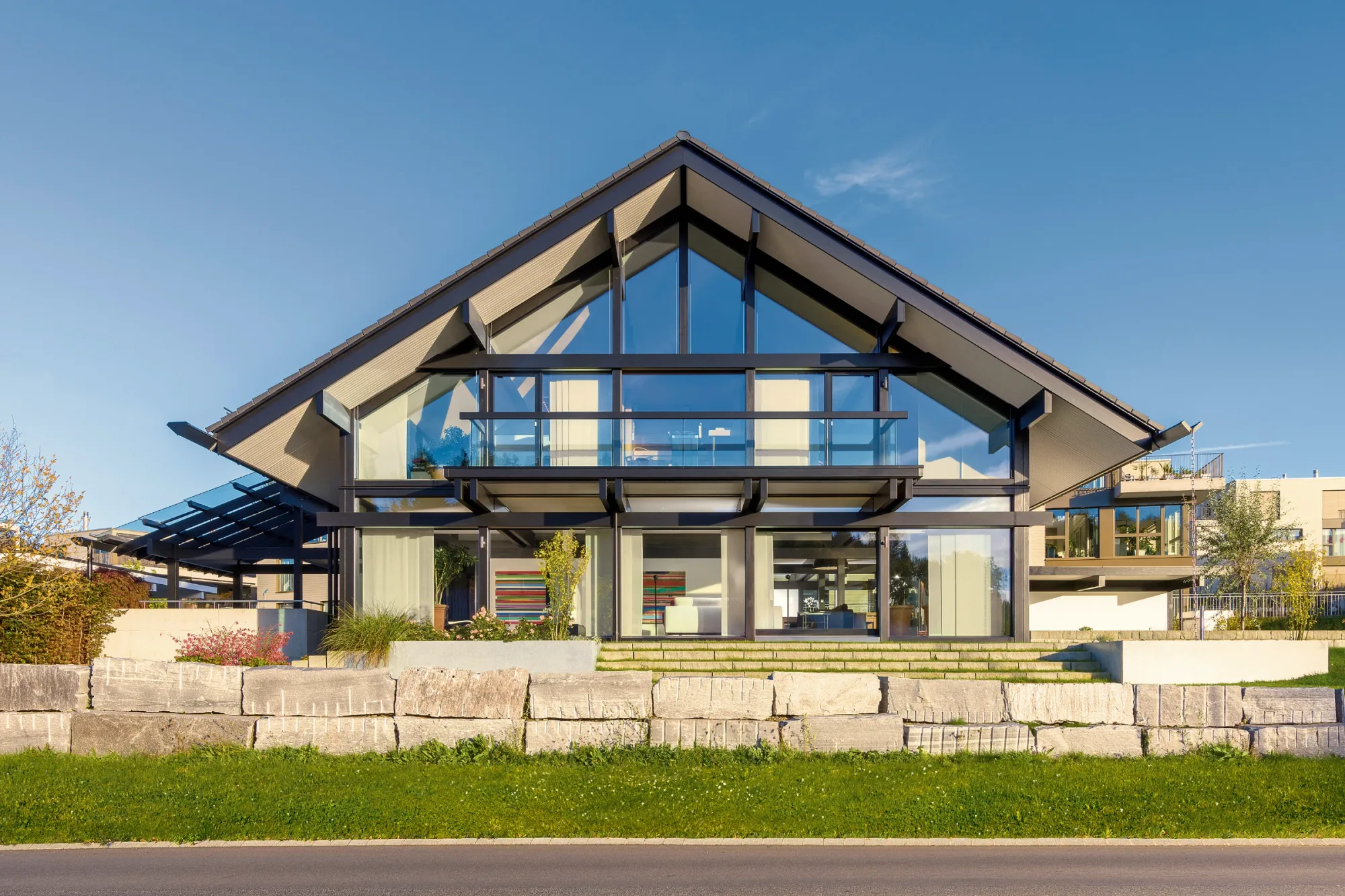 HUF Haus Musterhaus Zürich – Giebelseite
