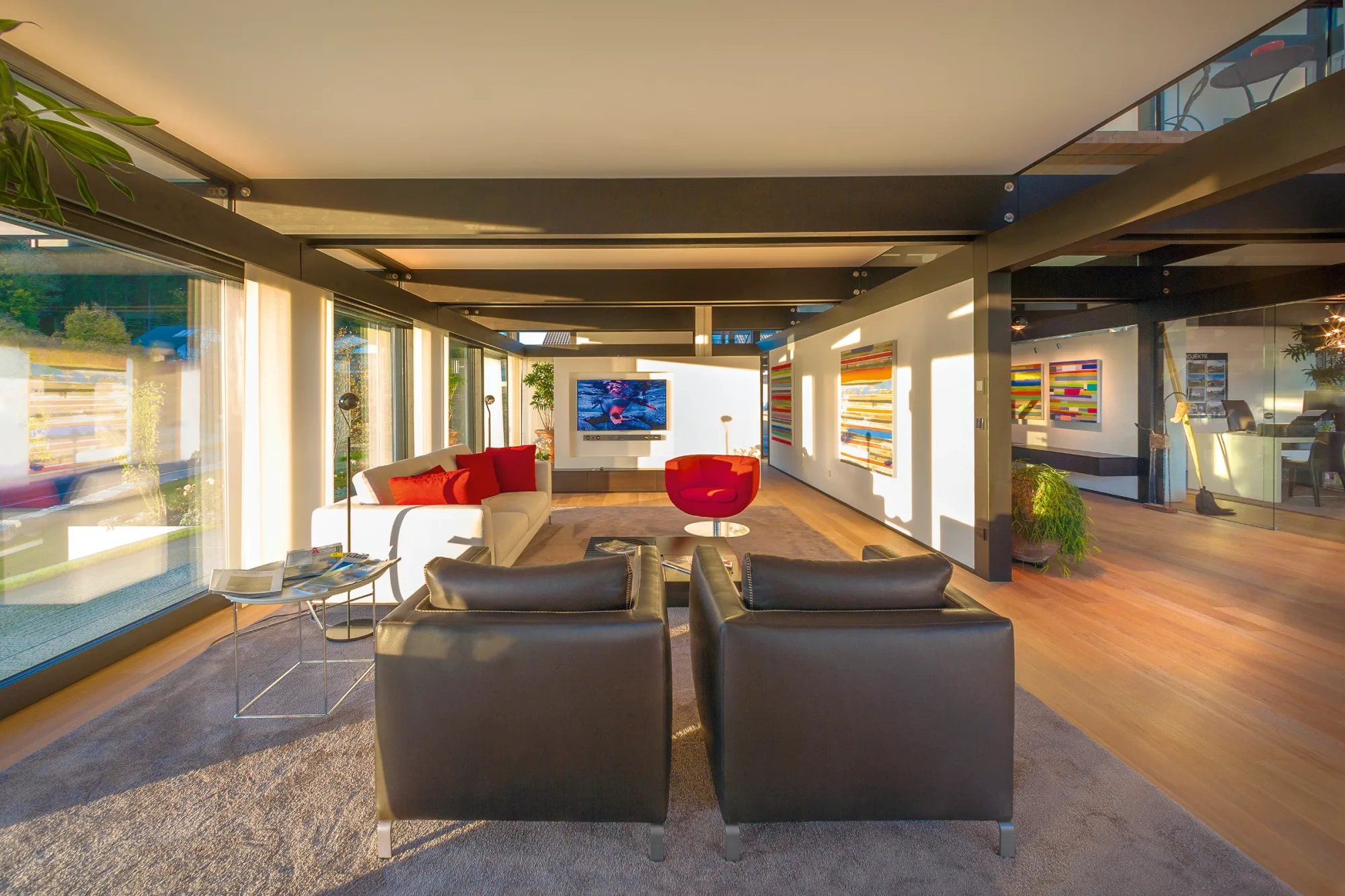 HUF Haus Musterhaus Zürich – Wohnzimmer